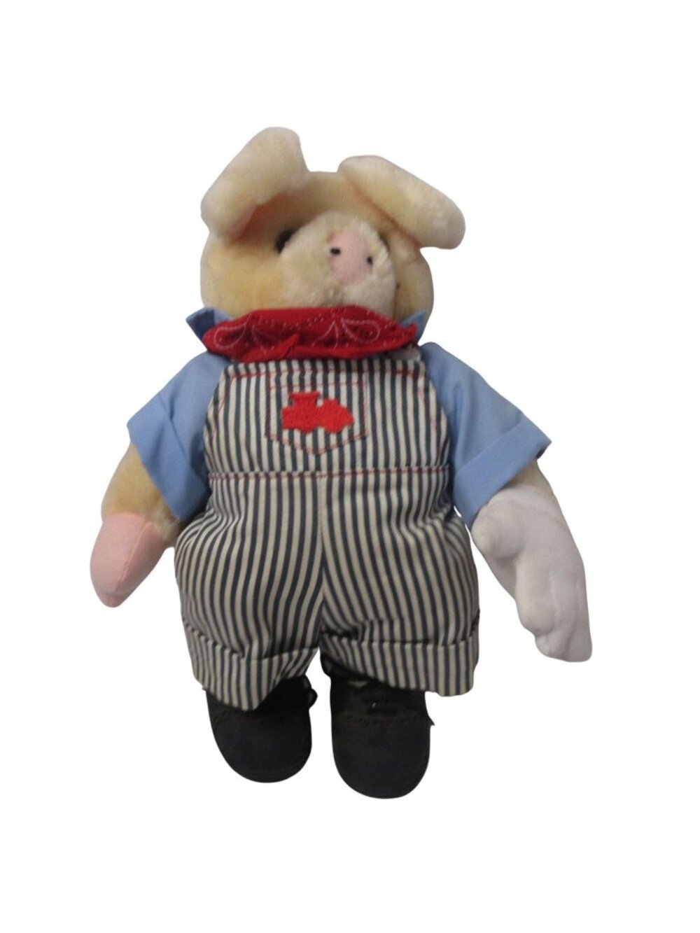 12" Plush Pig Train Engineer - Railroad Uniform